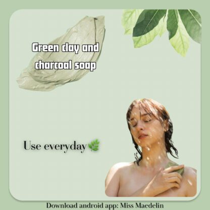 Green Clay & Charcoal Soap (80 gm)