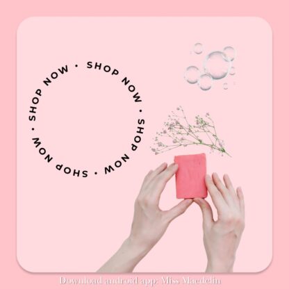 Pink Clay & Charcoal Soap (80 gm) - Image 4