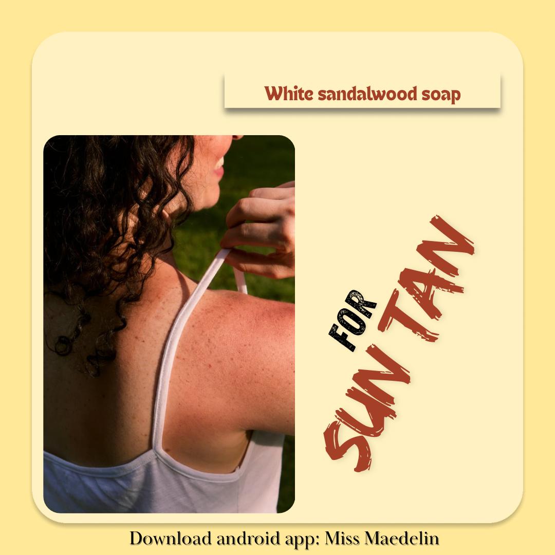 White Sandalwood Soap (80 gm) - Image 2
