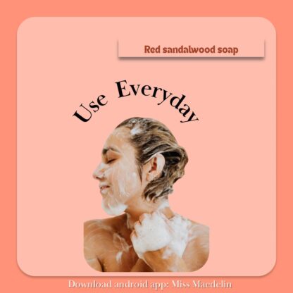 Red Sandalwood Soap (80 gm) - Image 2