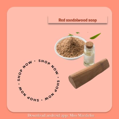 Red Sandalwood Soap (80 gm) - Image 4