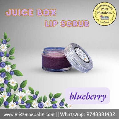 Juice box lip scrub (10 gm) Blueberry