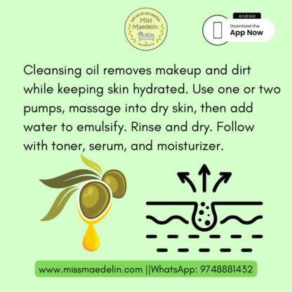 Plant pure cleansing oil - Phytosqualane & Vitamine E (100 ml) - Image 2