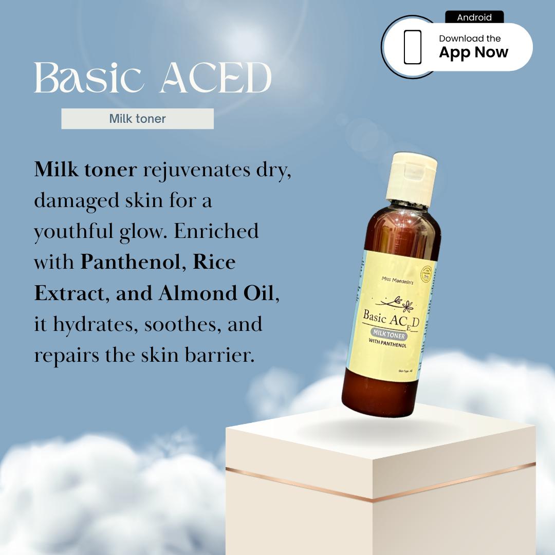 BASIC ACED MILK TONER WITH PANTHENOL 100 ml