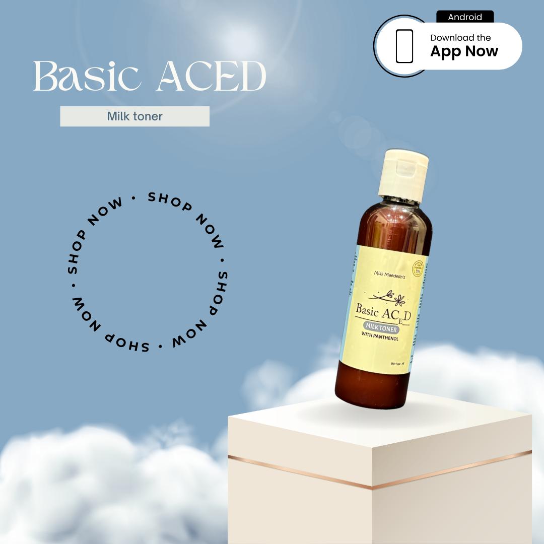 BASIC ACED MILK TONER WITH PANTHENOL 100 ml - Image 4
